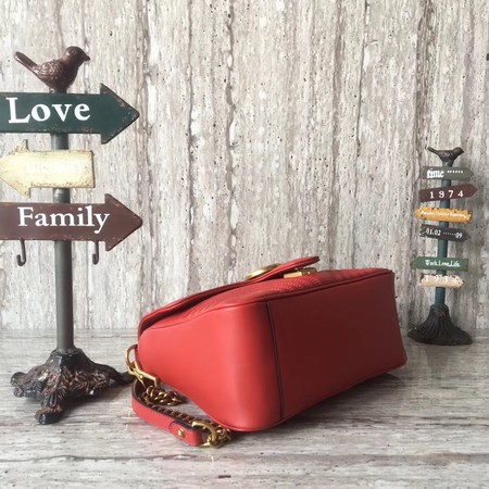 Gucci GG Marmont Small Top Handle Bag 498110 Red Gucci GG Marmont Small Top Handle Bag 498110 Red