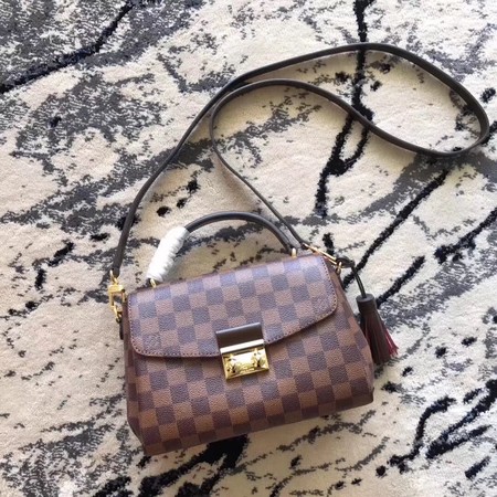 Louis Vuitton Damier Ebene Canvas CROISETTE Bag N53000 Louis Vuitton Damier Ebene Canvas CROISETTE Bag N53000