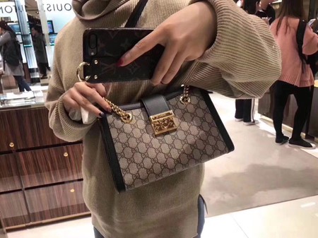 Gucci Padlock Small GG Shoulder Bag 498156 Black Gucci Padlock Small GG Shoulder Bag 498156 Black