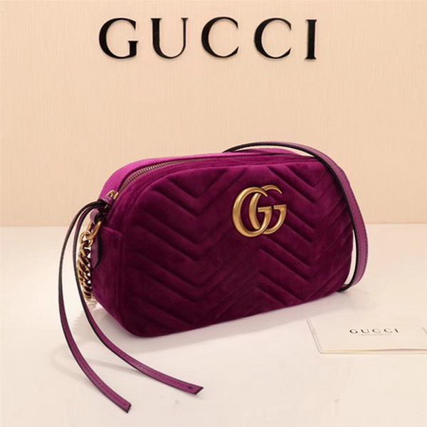 Gucci GG Marmont Matelasse Velvet Shoulder Bag 447632 Purple Gucci GG Marmont Matelasse Velvet Shoulder Bag 447632 Purple