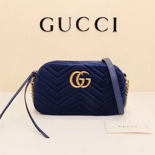 Gucci GG Marmont Matelasse Velvet Shoulder Bag 447632 Royal Gucci GG Marmont Matelasse Velvet Shoulder Bag 447632 Royal
