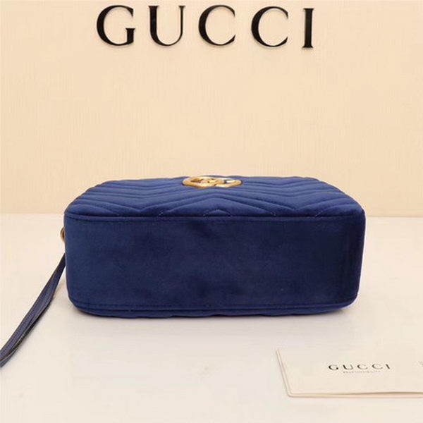 Gucci GG Marmont Matelasse Velvet Shoulder Bag 447632 Royal Gucci GG Marmont Matelasse Velvet Shoulder Bag 447632 Royal