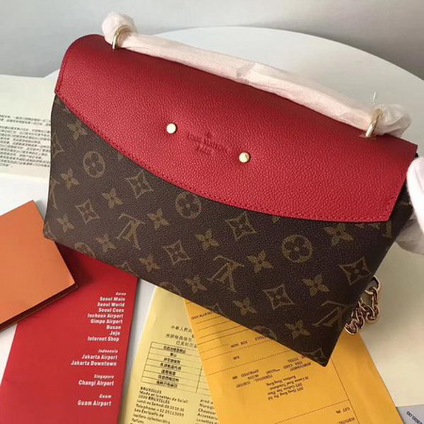 Louis Vuitton Monogram Canvas SAINT PLACIDE M43715 Red Louis Vuitton Monogram Canvas SAINT PLACIDE M43715 Red