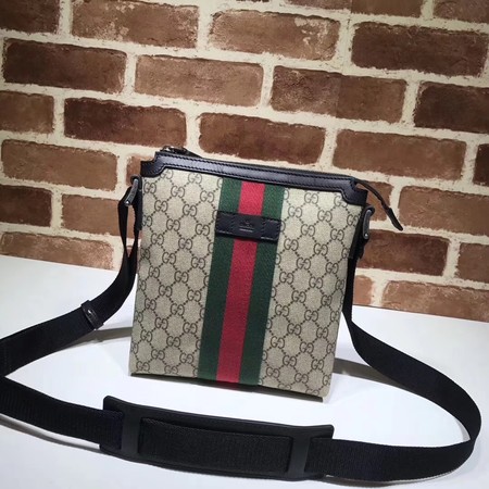 Gucci Web GG Supreme Flat Messenger Bag 471454 Apricot Gucci Web GG Supreme Flat Messenger Bag 471454 Apricot