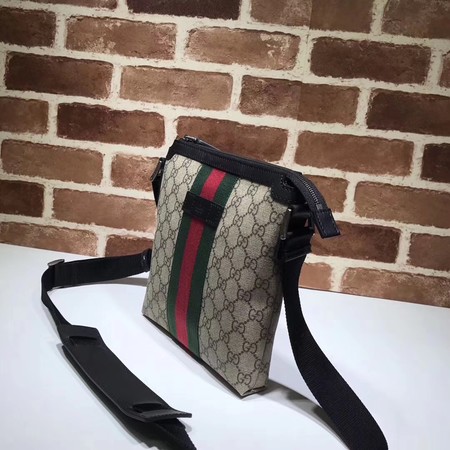 Gucci Web GG Supreme Flat Messenger Bag 471454 Apricot Gucci Web GG Supreme Flat Messenger Bag 471454 Apricot