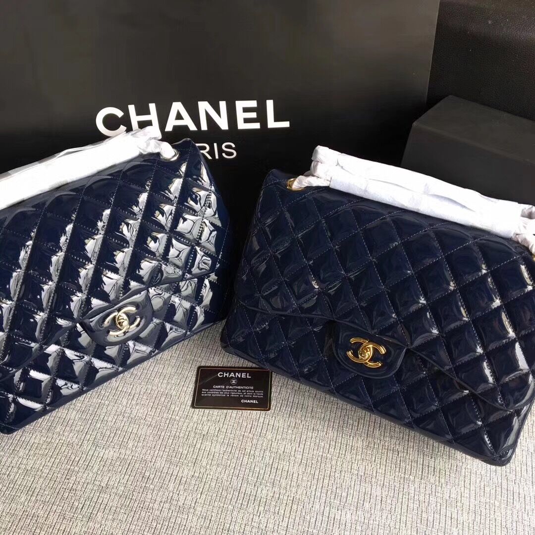 Chanel Classic Flap Bag Original Leather A1113 Royal Chanel Classic Flap Bag Original Leather A1113 Royal