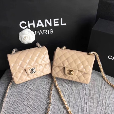 Chanel Classic Flap mini Bag Original Leather A1115 Apricot Chanel Classic Flap mini Bag Original Leather A1115 Apricot
