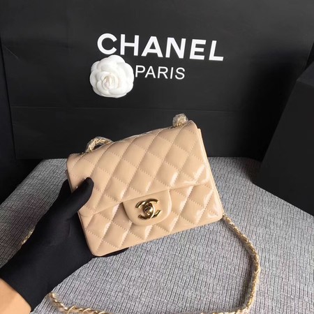 Chanel Classic Flap mini Bag Original Leather A1115 Apricot Chanel Classic Flap mini Bag Original Leather A1115 Apricot