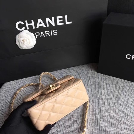 Chanel Classic Flap mini Bag Original Leather A1115 Apricot Chanel Classic Flap mini Bag Original Leather A1115 Apricot
