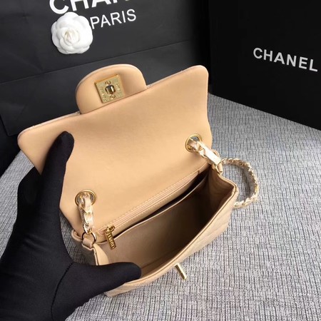 Chanel Classic Flap mini Bag Original Leather A1115 Apricot Chanel Classic Flap mini Bag Original Leather A1115 Apricot