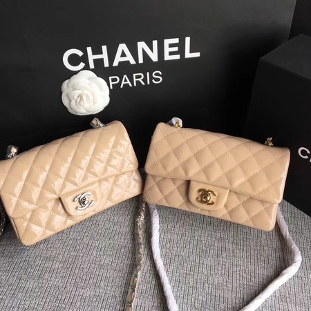 Chanel Classic Flap mini Bag Original Leather A1117 Apricot Chanel Classic Flap mini Bag Original Leather A1117 Apricot