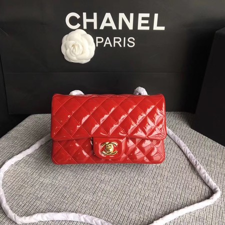 Chanel Classic Flap mini Bag Original Leather A1117 Red Chanel Classic Flap mini Bag Original Leather A1117 Red