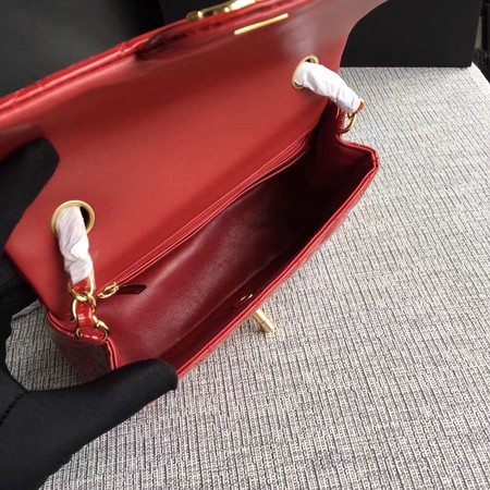 Chanel Classic Flap mini Bag Original Leather A1117 Red Chanel Classic Flap mini Bag Original Leather A1117 Red