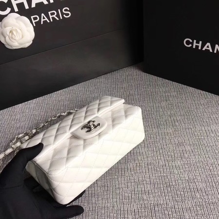 Chanel Classic Flap mini Bag Original Leather A1117 White Chanel Classic Flap mini Bag Original Leather A1117 White