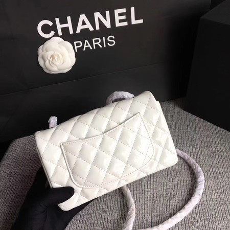 Chanel Classic Flap mini Bag Original Leather A1117 White Chanel Classic Flap mini Bag Original Leather A1117 White