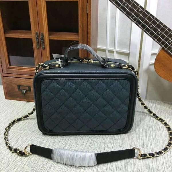 Chanel Calfskin Leather Shoulder Bag 6070 Blue Chanel Calfskin Leather Shoulder Bag 6070 Blue