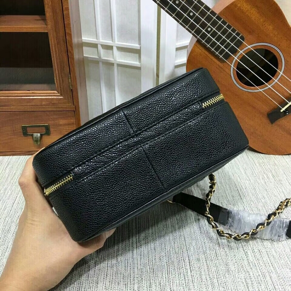 Chanel Calfskin Leather Mini Shoulder Bag 6070 Black Chanel Calfskin Leather Mini Shoulder Bag 6070 Black