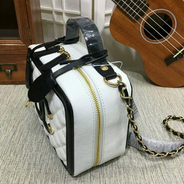 Chanel Calfskin Leather Mini Shoulder Bag 6070 White Chanel Calfskin Leather Mini Shoulder Bag 6070 White