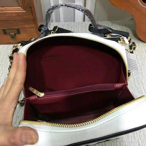 Chanel Calfskin Leather Mini Shoulder Bag 6070 White Chanel Calfskin Leather Mini Shoulder Bag 6070 White