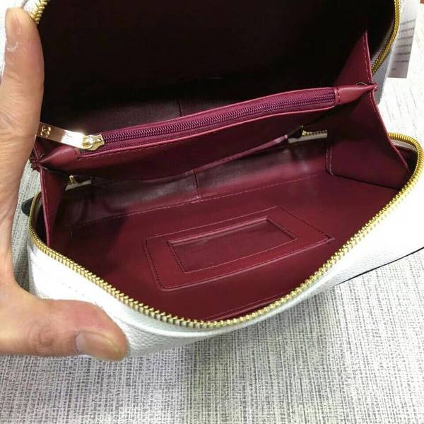 Chanel Calfskin Leather Mini Shoulder Bag 6070 White Chanel Calfskin Leather Mini Shoulder Bag 6070 White