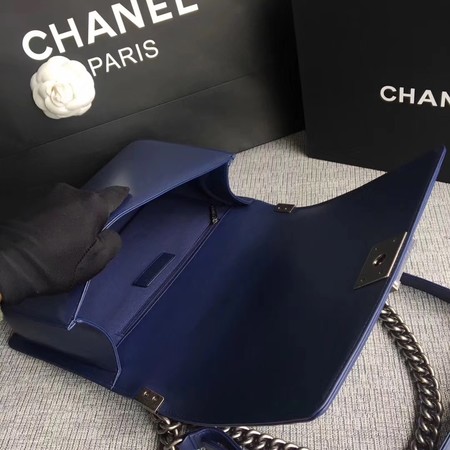 Boy Chanel Flap Bags Original Sheepskin Leather A67088 Blue Boy Chanel Flap Bags Original Sheepskin Leather A67088 Blue