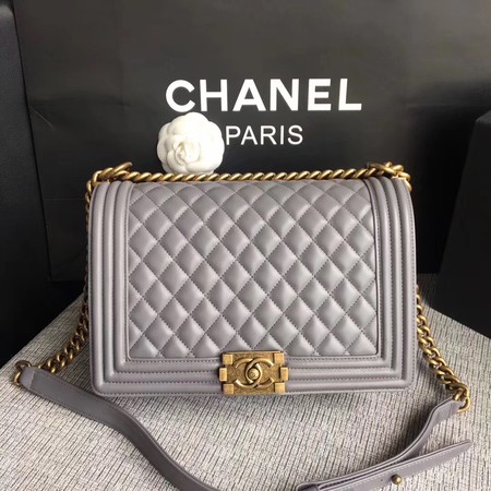 Boy Chanel Flap Bags Original Sheepskin Leather A67088 Grey Boy Chanel Flap Bags Original Sheepskin Leather A67088 Grey