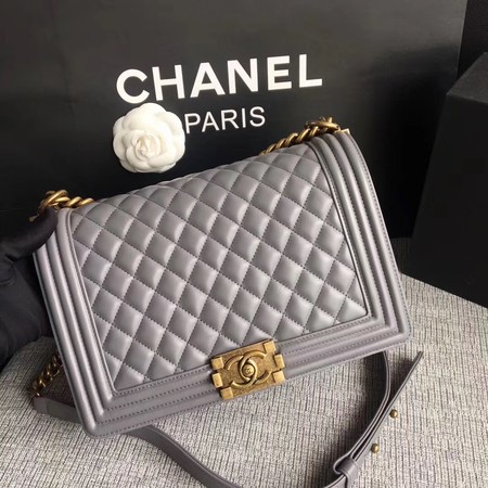 Boy Chanel Flap Bags Original Sheepskin Leather A67088 Grey Boy Chanel Flap Bags Original Sheepskin Leather A67088 Grey