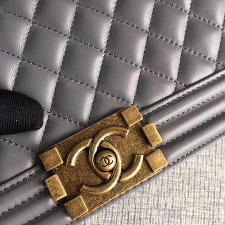 Boy Chanel Flap Bags Original Sheepskin Leather A67088 Grey Boy Chanel Flap Bags Original Sheepskin Leather A67088 Grey