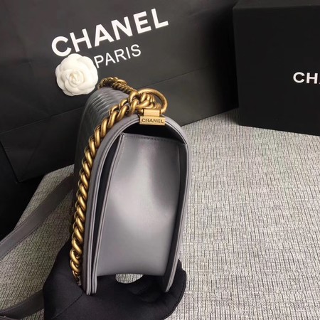 Boy Chanel Flap Bags Original Sheepskin Leather A67088 Grey Boy Chanel Flap Bags Original Sheepskin Leather A67088 Grey