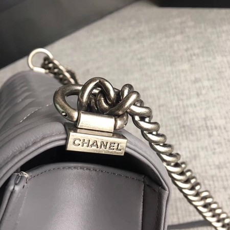 Boy Chanel Flap Bags Original Sheepskin Leather A67088 Grey Boy Chanel Flap Bags Original Sheepskin Leather A67088 Grey