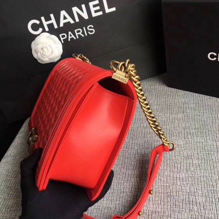Boy Chanel Flap Bags Original Sheepskin Leather A67088 Red Boy Chanel Flap Bags Original Sheepskin Leather A67088 Red