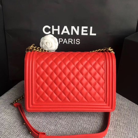 Boy Chanel Flap Bags Original Sheepskin Leather A67088 Red Boy Chanel Flap Bags Original Sheepskin Leather A67088 Red