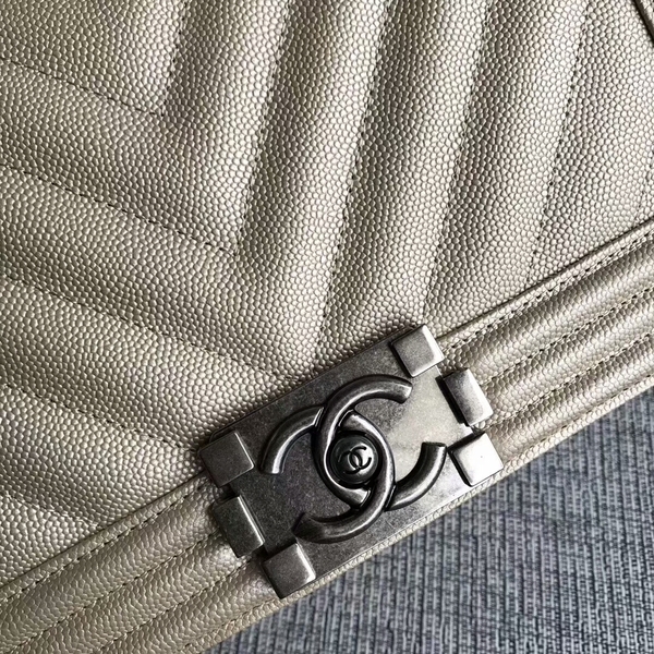 Boy Chanel Original Chevron Leather 67086 Camel Boy Chanel Original Chevron Leather 67086 Camel