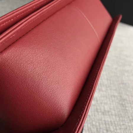 Boy Chanel Flap Bag Original Chevron Leather A67086V Red Boy Chanel Flap Bag Original Chevron Leather A67086V Red