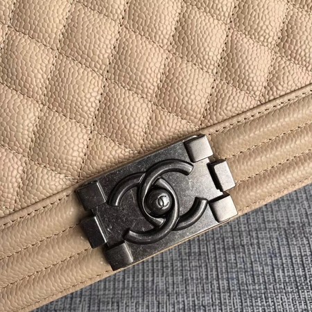 Boy Chanel Flap Shoulder Bag Apricot Original Cannage Pattern A67087 Silver Boy Chanel Flap Shoulder Bag Apricot Original Cannage Pattern A67087 Silver