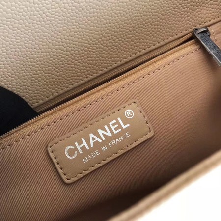 Boy Chanel Flap Shoulder Bag Apricot Original Cannage Pattern A67087 Silver Boy Chanel Flap Shoulder Bag Apricot Original Cannage Pattern A67087 Silver