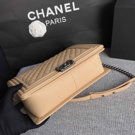 Boy Chanel Flap Shoulder Bag Apricot Original Cannage Pattern A67087 Silver Boy Chanel Flap Shoulder Bag Apricot Original Cannage Pattern A67087 Silver