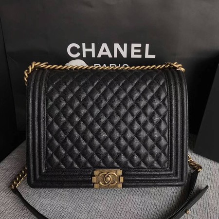 Boy Chanel Flap Shoulder Bag Black Original Cannage Pattern A67087 Silver Boy Chanel Flap Shoulder Bag Black Original Cannage Pattern A67087 Silver
