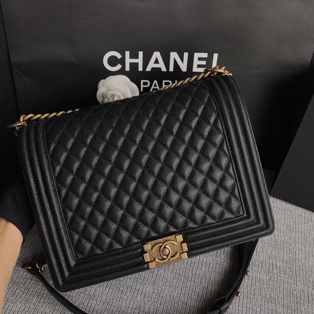 Boy Chanel Flap Shoulder Bag Black Original Cannage Pattern A67087 Silver Boy Chanel Flap Shoulder Bag Black Original Cannage Pattern A67087 Silver
