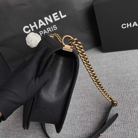 Boy Chanel Flap Shoulder Bag Black Original Cannage Pattern A67087 Silver Boy Chanel Flap Shoulder Bag Black Original Cannage Pattern A67087 Silver