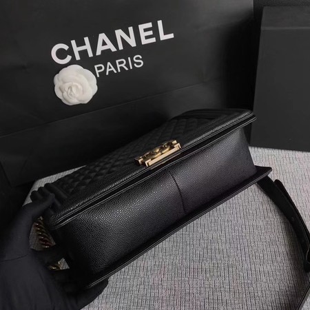 Boy Chanel Flap Shoulder Bag Black Original Cannage Pattern A67087 Silver Boy Chanel Flap Shoulder Bag Black Original Cannage Pattern A67087 Silver