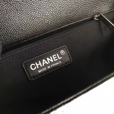 Boy Chanel Flap Shoulder Bag Black Original Cannage Pattern A67087 Silver Boy Chanel Flap Shoulder Bag Black Original Cannage Pattern A67087 Silver