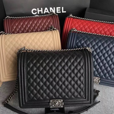 Boy Chanel Flap Shoulder Bag Grey Original Sheepskin Leather A67087 Gold Boy Chanel Flap Shoulder Bag Grey Original Sheepskin Leather A67087 Gold