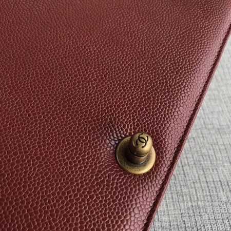 Boy Chanel Flap Shoulder Bag Wine Original Cannage Pattern A67087 Gold Boy Chanel Flap Shoulder Bag Wine Original Cannage Pattern A67087 Gold
