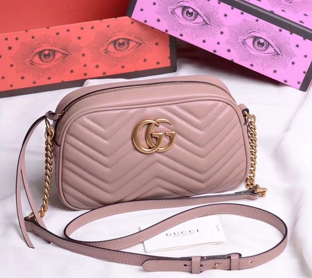 Gucci GG Marmont Small Shoulder Bag 447632 Deep Pink Gucci GG Marmont Small Shoulder Bag 447632 Deep Pink