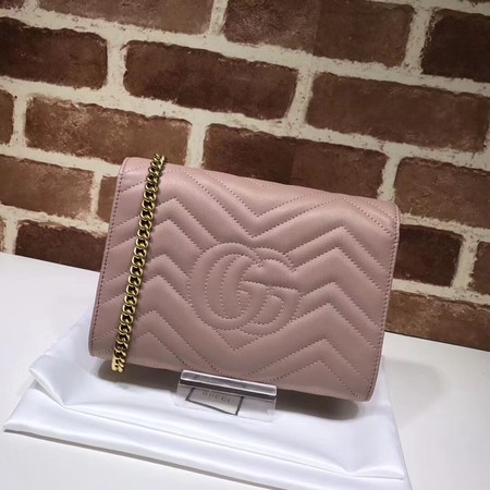 Gucci GG Marmont Matelasse mini Bag 474575 Pink Gucci GG Marmont Matelasse mini Bag 474575 Pink