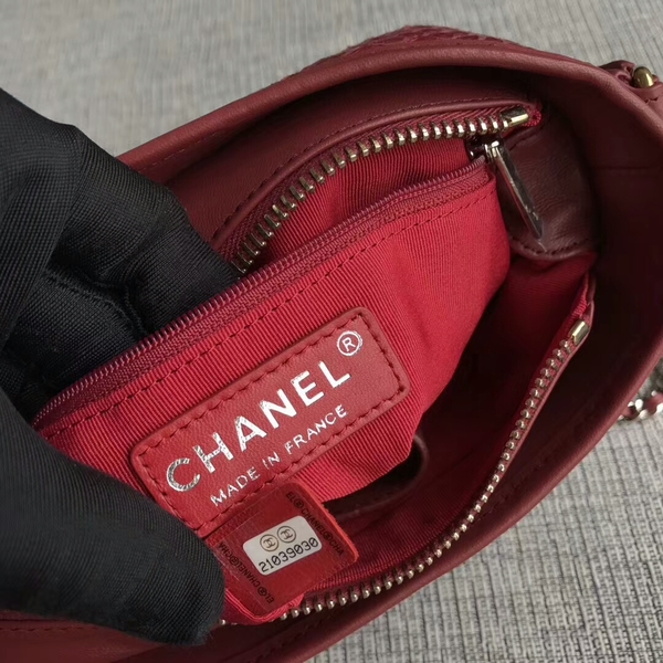 Chanel Gabrielle Mini Shoulder Bag Original Python Leather 8122A Marroon Chanel Gabrielle Mini Shoulder Bag Original Python Leather 8122A Marroon