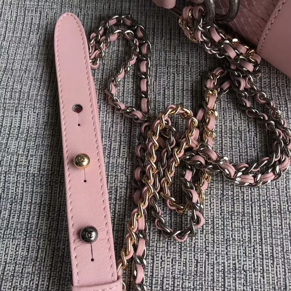 Chanel Gabrielle Mini Shoulder Bag Original Python Leather 8122A Pink Chanel Gabrielle Mini Shoulder Bag Original Python Leather 8122A Pink