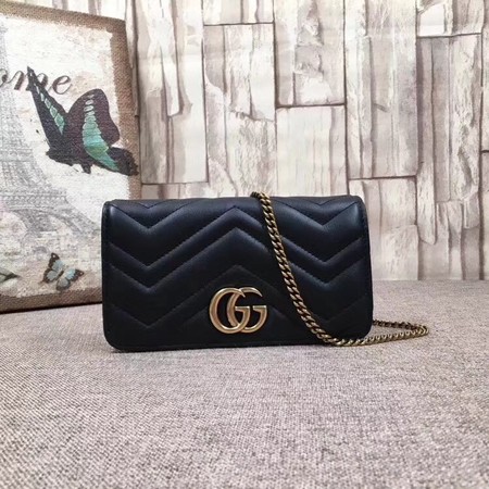 Gucci GG Marmont Mini Bag 488426 Black Gucci GG Marmont Mini Bag 488426 Black