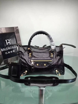 Balenciaga Giant City Gold Studs Handbag 084333 Black Balenciaga Giant City Gold Studs Handbag 084333 Black